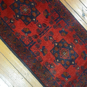 Hand knotted wool rug 9448 size 94 x 48 cm Afghanistan