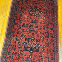 Load image into Gallery viewer, Hand knotted wool rug 10252 size 102 x 52 cm Afghanistan