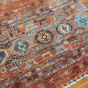 Hand knotted wool rug 235176 size 235 x 176 cm Afghanistan