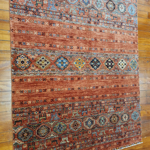 Hand knotted wool rug 235176 size 235 x 176 cm Afghanistan
