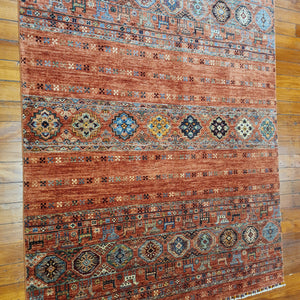 Hand knotted wool rug 235176 size 235 x 176 cm Afghanistan