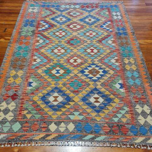 Hand knotted wool rug 235178 size 235 x 178 cm Afghanistan