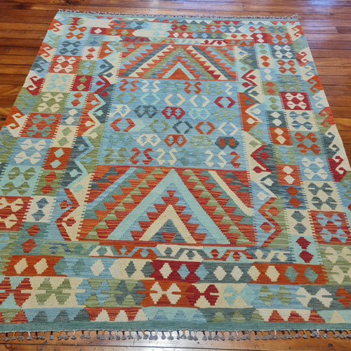 Hand knotted wool rug 223182 size 223 x 182 cm Afghanistan