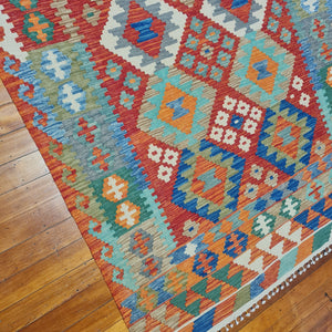 Hand knotted wool rug 246187 size 246 x 187 cm Afghanistan