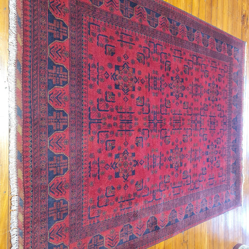 Hand knotted wool rug 232174 size 232 x 174 cm Afghanistan