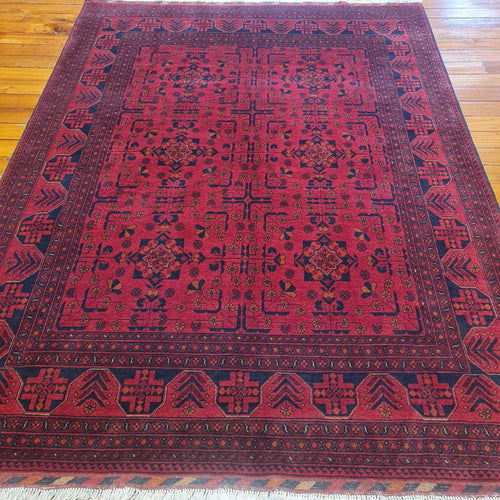 Hand knotted wool rug 235176  size 235 x 176 cm Afghanistan