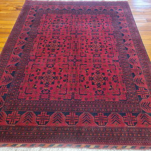 Hand knotted wool rug 235176  size 235 x 176 cm Afghanistan
