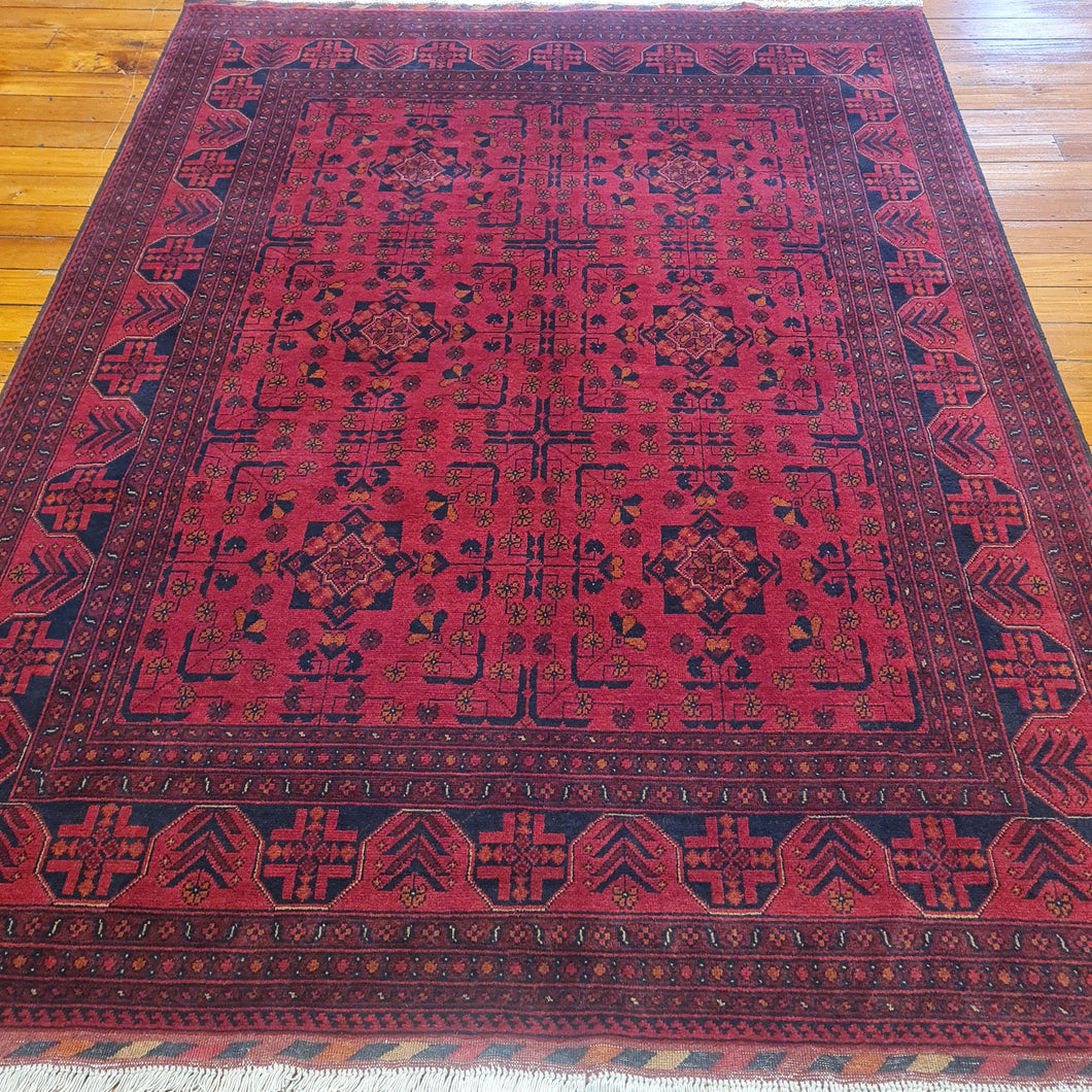 Hand knotted wool rug 235176  size 235 x 176 cm Afghanistan