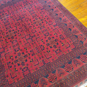 Hand knotted wool rug 235176  size 235 x 176 cm Afghanistan