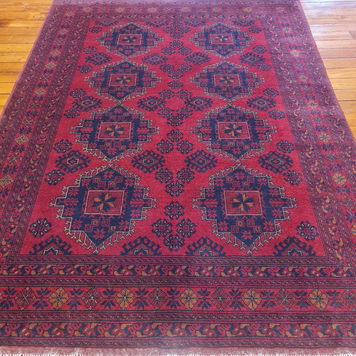 Hand knotted wool rug 242178 size 242 x 178 cm Afghanistan