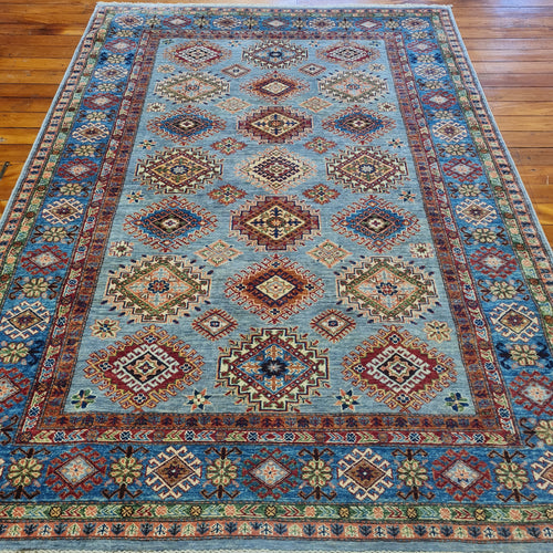 Hand knotted wool rug 248177 size 248 x 177 cm Kazakhstan