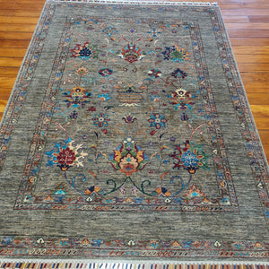 Hand knotted wool rug 206151 size 206 x 151 cm Afghanistan