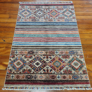 Hand knotted wool rug 151105 size 151 x 105 cm Afghanistan