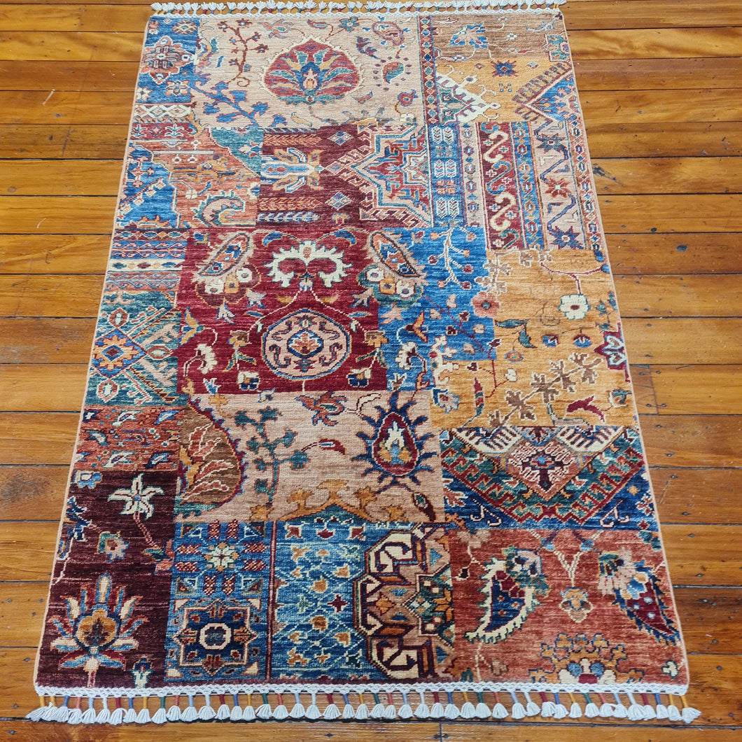 Hand knotted wool rug 152101 size 152 x 101 cm Afghanistan