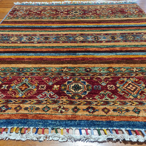 Hand knotted wool rug 107100 size 107 x 100 cm Afghanistan