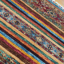 Load image into Gallery viewer, Hand knotted wool rug 107100 size 107 x 100 cm Afghanistan