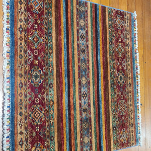 Hand knotted wool rug 107100 size 107 x 100 cm Afghanistan