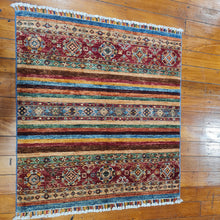 Load image into Gallery viewer, Hand knotted wool rug 107100 size 107 x 100 cm Afghanistan