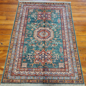 Hand knotted wool rug 149105 size 149 x 105 cm Kazakhstan