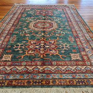 Hand knotted wool rug 149105 size 149 x 105 cm Kazakhstan