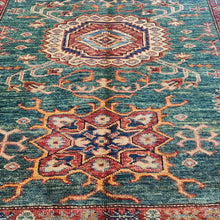 Load image into Gallery viewer, Hand knotted wool rug 149105 size 149 x 105 cm Kazakhstan