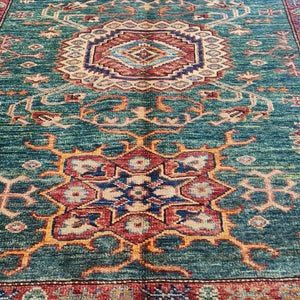 Hand knotted wool rug 149105 size 149 x 105 cm Kazakhstan