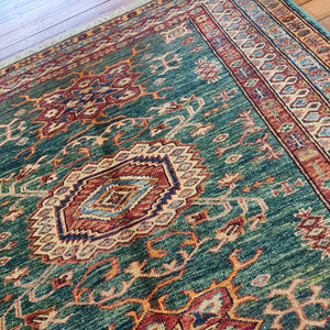Hand knotted wool rug 149105 size 149 x 105 cm Kazakhstan