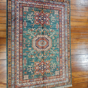 Hand knotted wool rug 149105 size 149 x 105 cm Kazakhstan