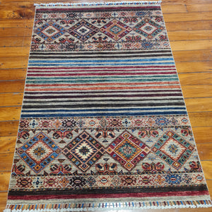 Hand knotted wool rug 152106 size 152 x 106 cm Afghanistan