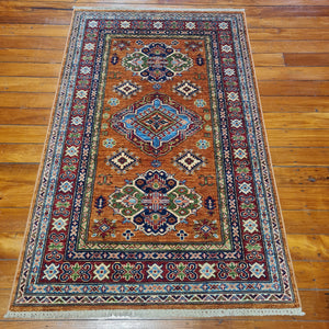 Hand knotted wool rug 162101 size 162 x 101 cm Kazakhstan