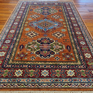 Hand knotted wool rug 162101 size 162 x 101 cm Kazakhstan