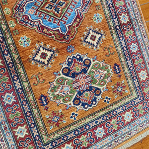 Hand knotted wool rug 162101 size 162 x 101 cm Kazakhstan