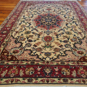 Hand knotted wool rug 14695 size 146 x 95 cm