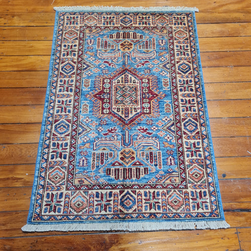 Hand knotted wool rug 11882 size 118 x 82 cm Kazakhstan