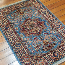 Load image into Gallery viewer, Hand knotted wool rug 11882 size 118 x 82 cm Kazakhstan