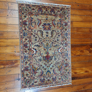 Hand knotted wool rug 12583  size 125 x 83 cm Afghanistan