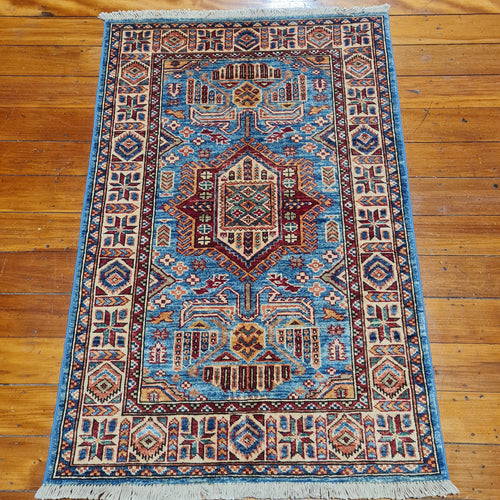 Hand knotted wool rug 11879 sizer 118 x 79 cm Kazakhstan