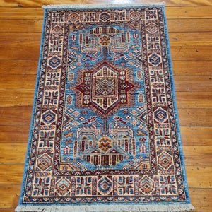 Hand knotted wool rug 11879 sizer 118 x 79 cm Kazakhstan