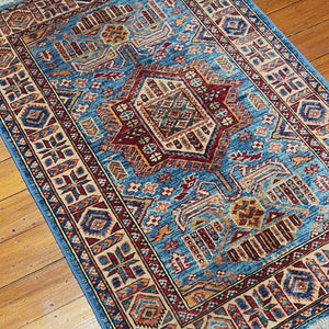 Hand knotted wool rug 11879 sizer 118 x 79 cm Kazakhstan