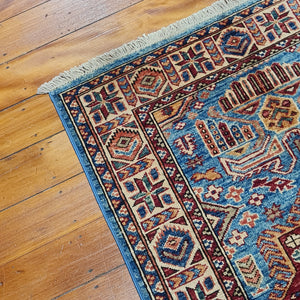 Hand knotted wool rug 11879 sizer 118 x 79 cm Kazakhstan