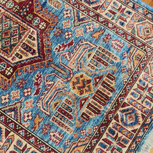 Load image into Gallery viewer, Hand knotted wool rug 11879 sizer 118 x 79 cm Kazakhstan