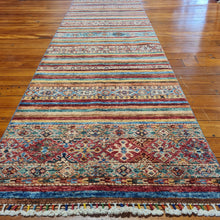 Load image into Gallery viewer, Hand knotted wool rug 29883 size 298 x 83 cm Afghanistan
