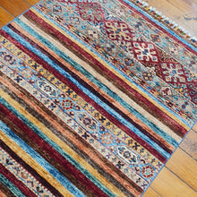 Load image into Gallery viewer, Hand knotted wool rug 29883 size 298 x 83 cm Afghanistan