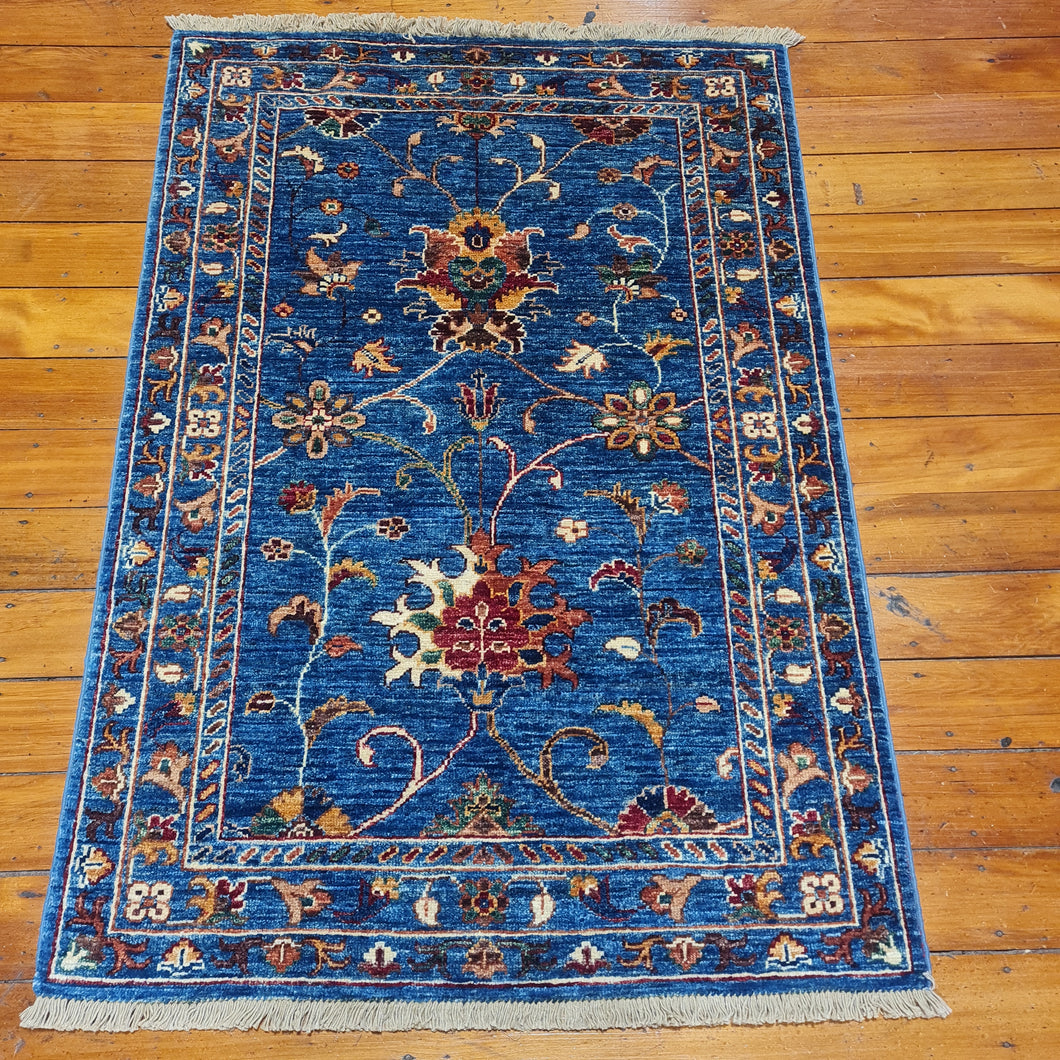 Hand knotted wool rug 12687 size 126 x 87 cm Afghanistan