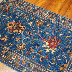 Hand knotted wool rug 12687 size 126 x 87 cm Afghanistan