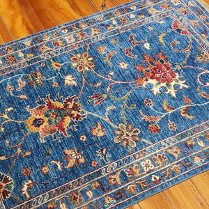 Hand knotted wool rug 12687 size 126 x 87 cm Afghanistan