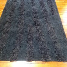 Load image into Gallery viewer, 100% wool Rug AM Shag Black size 160 x 230 cm India