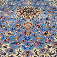 Load image into Gallery viewer, Hand knotted wool rug on silk foundation 163108 size 163 x 108 cm