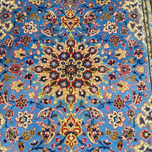 Load image into Gallery viewer, Hand knotted wool rug on silk foundation 163108 size 163 x 108 cm Isfahan Iran