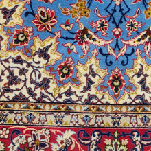 Load image into Gallery viewer, Hand knotted wool rug on silk foundation 163108 size 163 x 108 cm